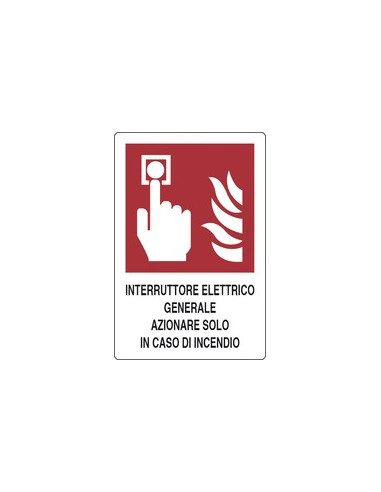 CARTELLO INTERRUTTORE ELETTRICO GENERALE