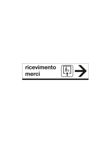 CARTELLO RICEVIMENTO MERCI FRECCIA DX