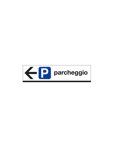 CARTELLO PARCHEGGIO FRECCIA SX