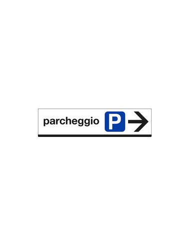 CARTELLO PARCHEGGIO FRECCIA DX