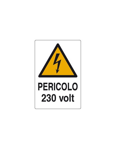 CARTELLO PERICOLO 230 VOLT