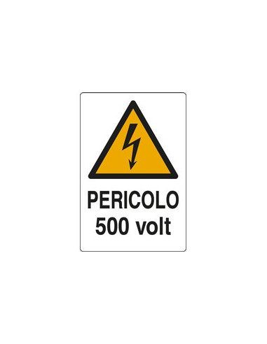 CARTELLO PERICOLO 500 VOLT