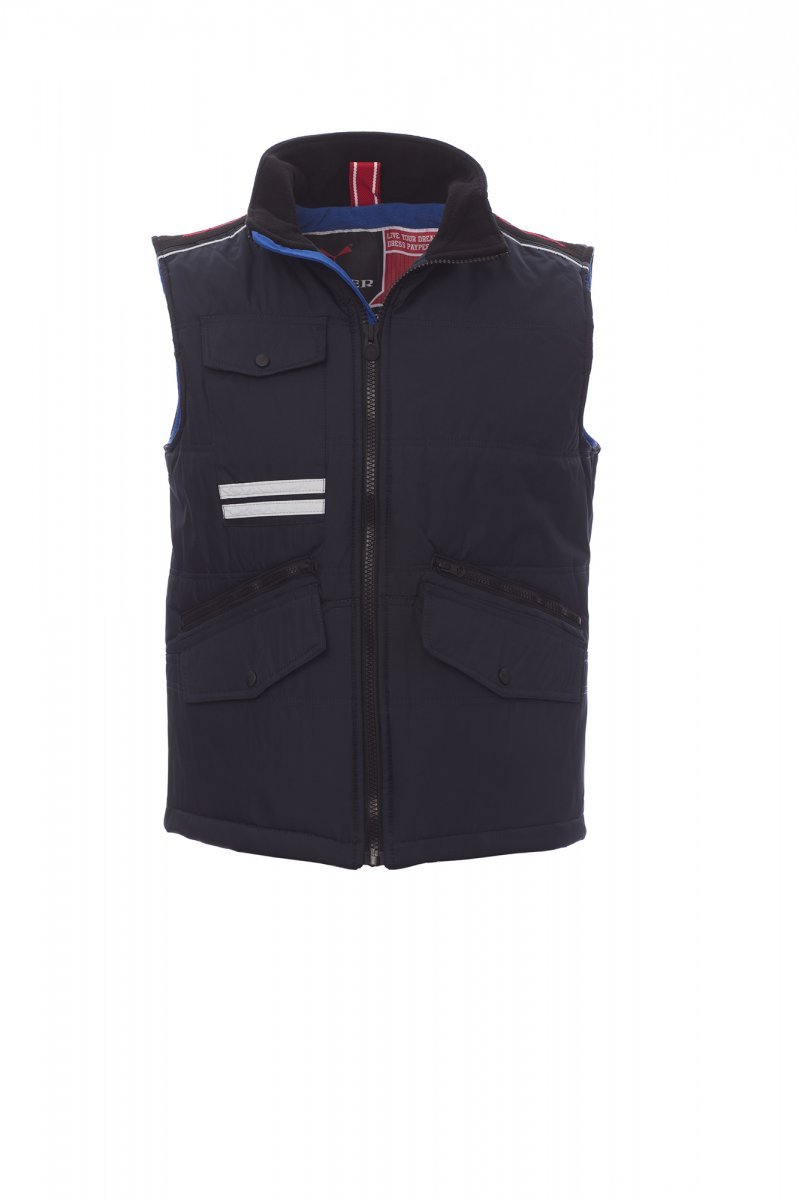 GILET IMBOTTITO MULTITASCHE NYLON MIG 2.0 C/PROFILI RIFLETT PONGEE RIPSTOP - immagine 4