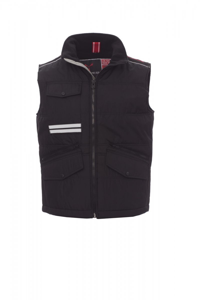 GILET IMBOTTITO MULTITASCHE NYLON MIG 2.0 C/PROFILI RIFLETT PONGEE RIPSTOP - immagine 3