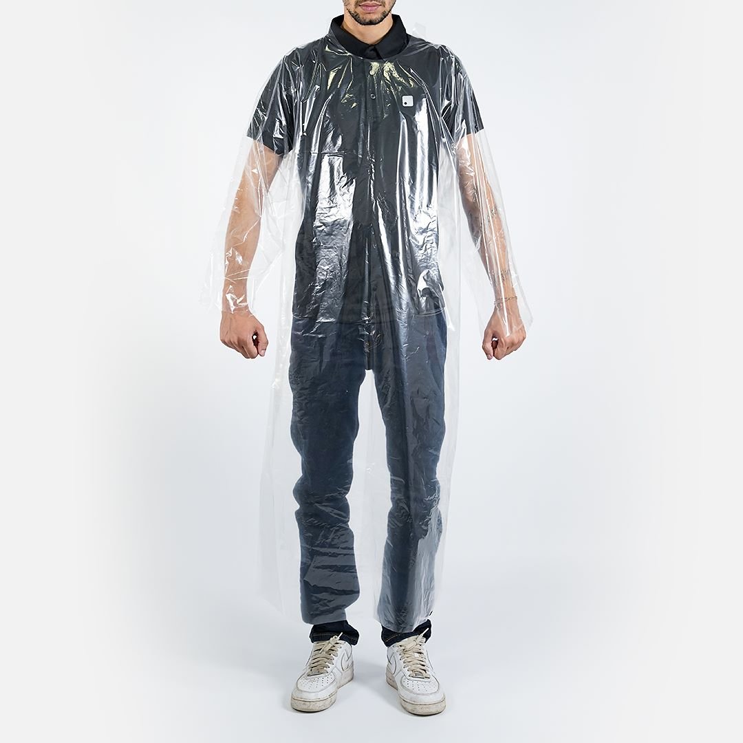 CAMICI MONOUSO NYLON MANICA LUNGA 20 pz.