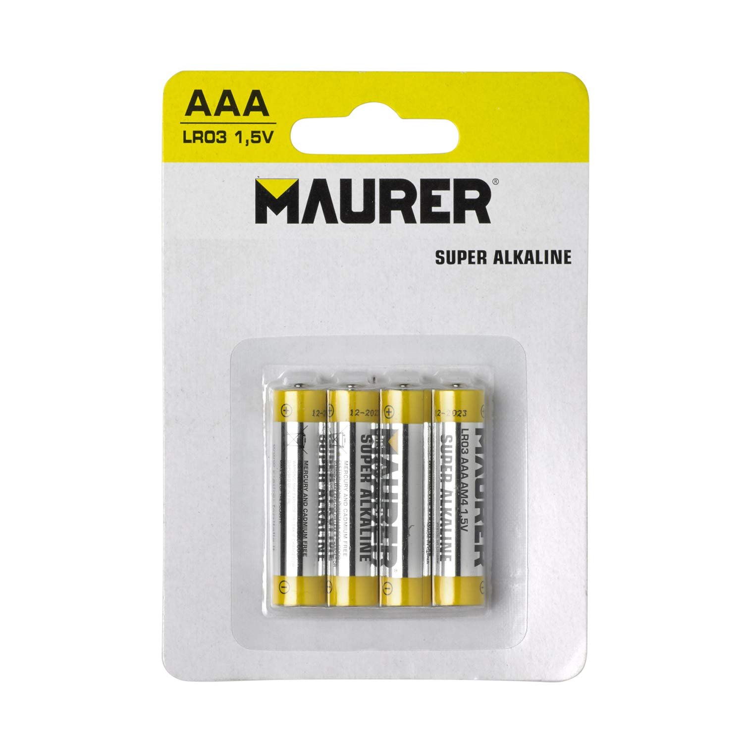 PILA ALKALINA MAURER MINISTILO ULTRAPOWER 1,5 V AAA 4 pz. 052636