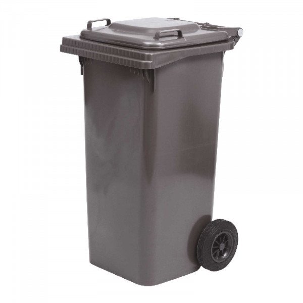 BIDONE CARRELLATO lt.120 CON RUOTE e COPERCHIO - immagine 4