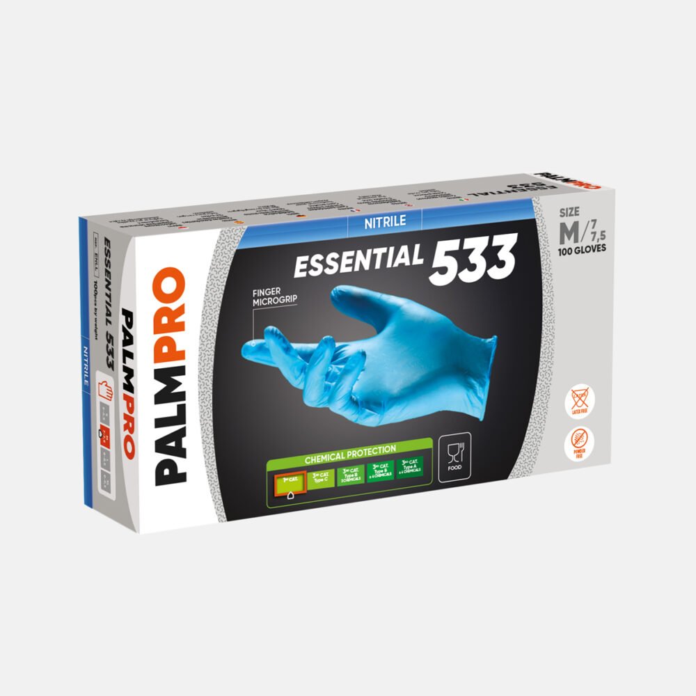 GUANTI MONO-NITRILE PALMPRO 533 LEGGERI pz.100 - immagine 2