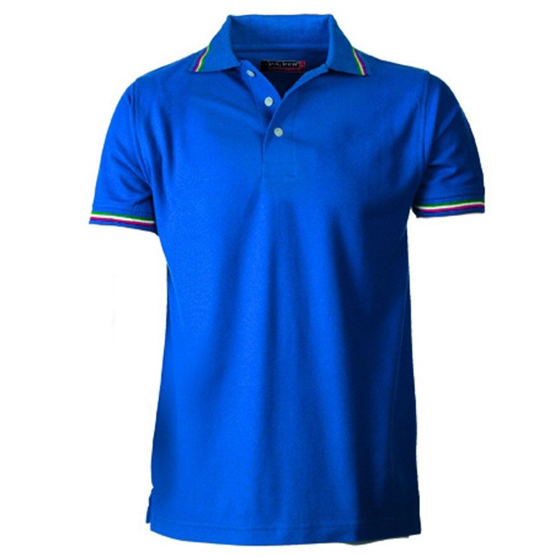 MAGLIETTA POLO ITALIA CON TRICOLORE MEZZA MANICA