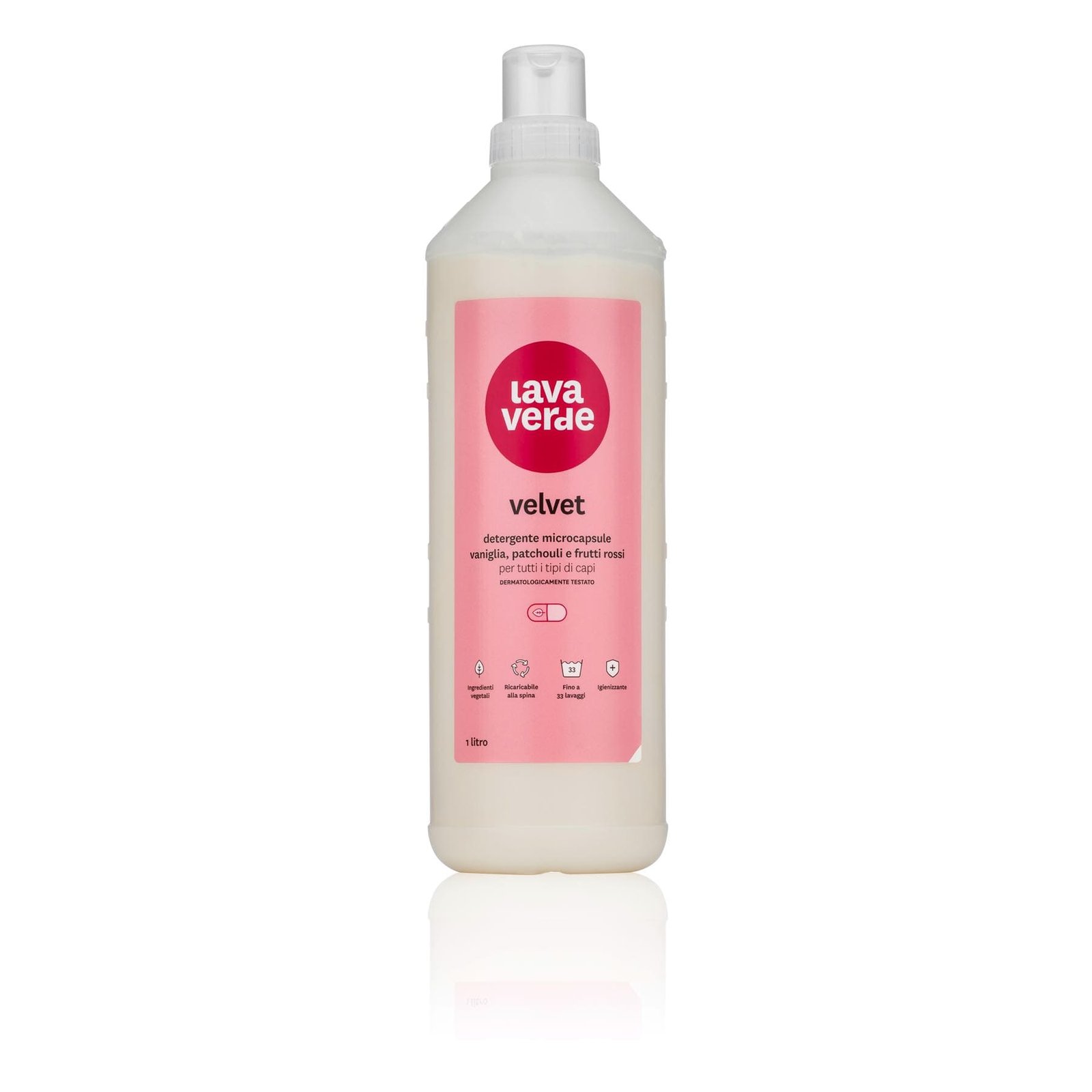 LAVAVERDE DETERGENTE LAVATRICE VELVET LT.1